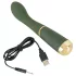Emerald Love - vibrator pentru punctul G, reîncărcabil, impermeabil - verde