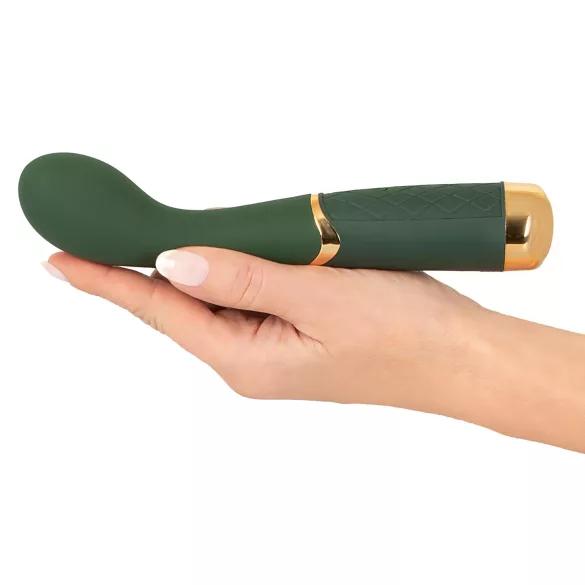 Emerald Love - vibrator pentru punctul G, reîncărcabil, impermeabil - verde