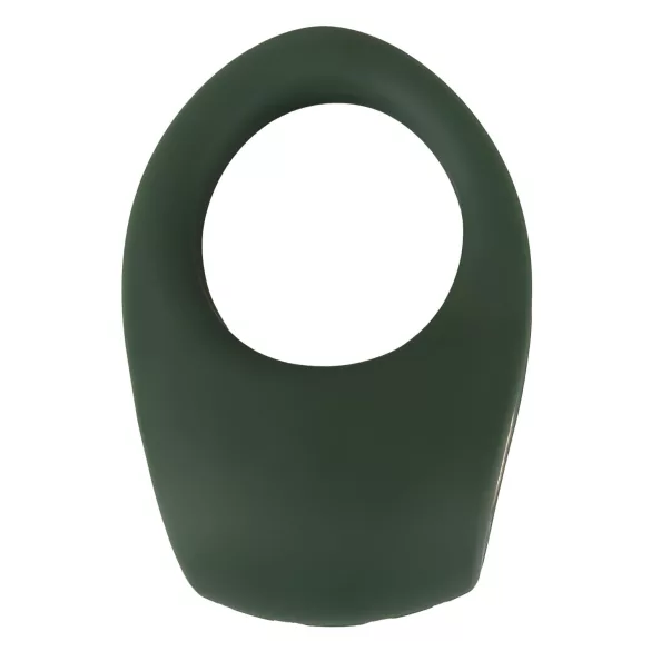 Emerald Love - inel vibrator rezistent la apă, reîncărcabil - verde