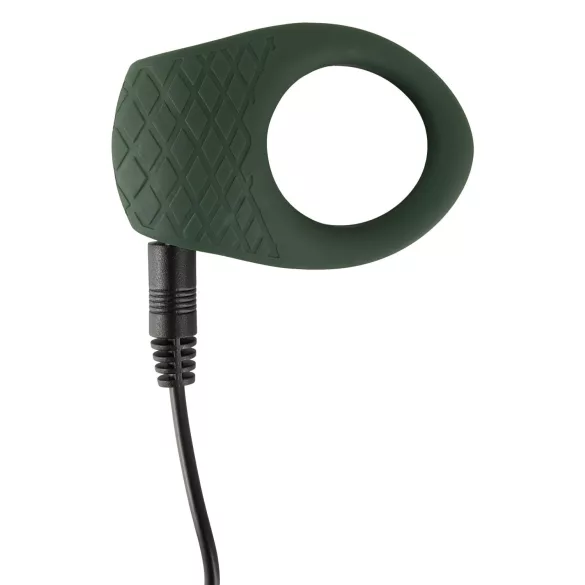 Emerald Love - inel vibrator rezistent la apă, reîncărcabil - verde