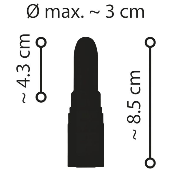 Emerald Love - vibrator tip ruj reîncărcabil, rezistent la apă - roșu