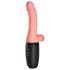 King Cock Plus 6,5 - vibrator realist cu testicule - silicon bej