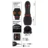 Rebel - vibrator gland cu baterie, 2 motoare - negru