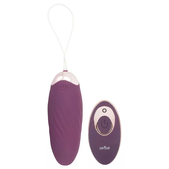 Javida Shaking Love - ou vibrator cu telecomandă - funcție de împingere - mov