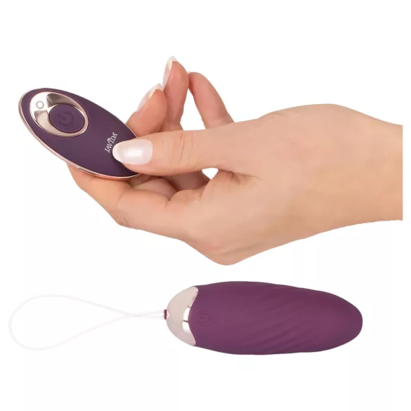 Javida Shaking Love - ou vibrator cu telecomandă - funcție de împingere - mov