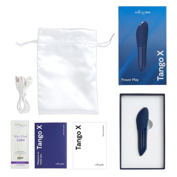 We-Vibe Tango X - vibrator tip bullet rezistent la apă - albastru