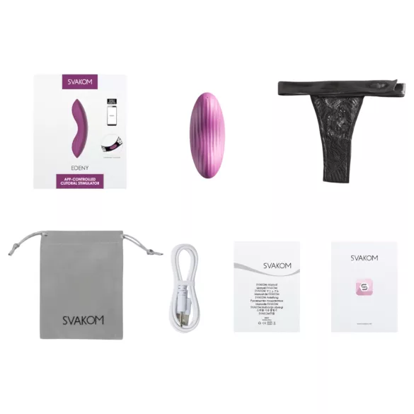 Svakom Edeny - vibrator de chiloți controlat prin aplicație (mov)