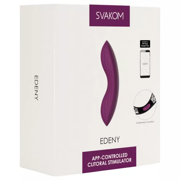 Svakom Edeny - vibrator de chiloți controlat prin aplicație (mov)