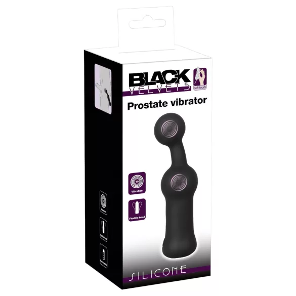 Black Velvets - Vibrator pentru prostată (negru)