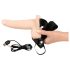 You2Toys - dildo strap-on gol cu vibrații - culoare naturală