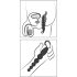 Mărgele ANOS - vibrator anal cu mărgele (negru)