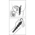 ANOS - bile anale - vibratoare anal cu bile - silicon negru
