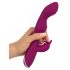 SMILE - vibrator flexibil cu braț pentru punctul G și clitoris (mov)