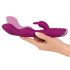 SMILE - vibrator flexibil cu braț pentru punctul G și clitoris (mov)