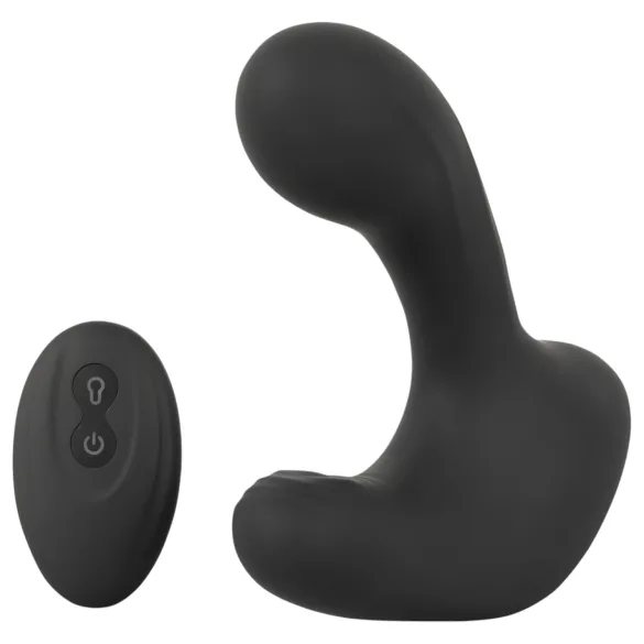 Rebel RC - vibrator anal gonflabil cu telecomandă, acumulator, negru