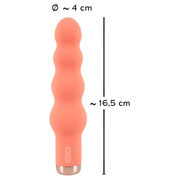 You2Toys - mini vibrator cu bile - silicon, portocaliu