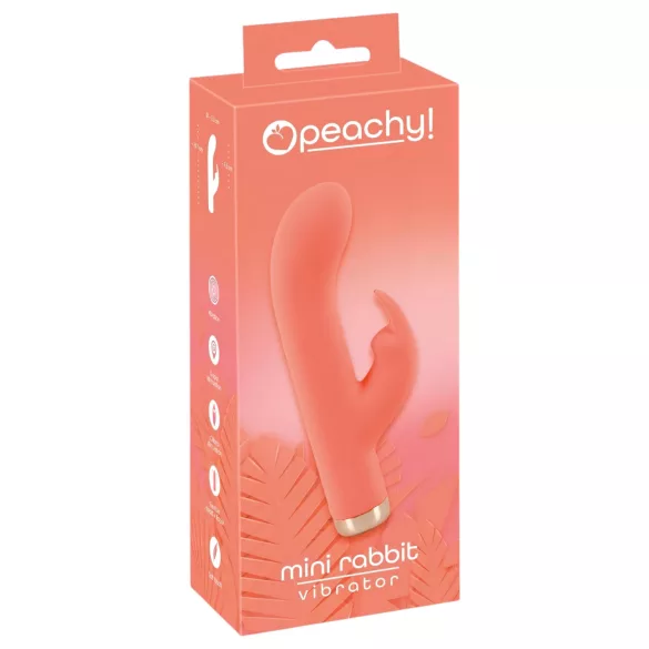 You2Toys - Vibrator tip iepuraș mini, reîncărcabil - silicon, piersică