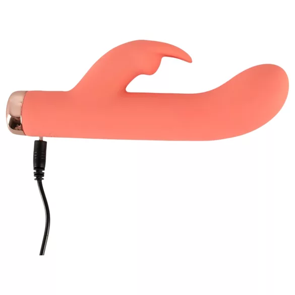 You2Toys - Vibrator tip iepuraș mini, reîncărcabil - silicon, piersică