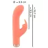 You2Toys - Vibrator tip iepuraș mini, reîncărcabil - silicon, piersică