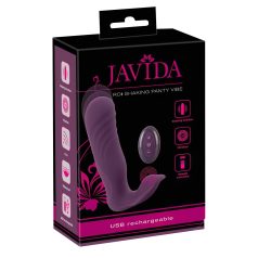   Javida RC - vibrator clitoridian cu telecomandă, 2 funcții (mov)