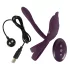 Couples Choice - inel pentru penis vibrații wireless - lila - reîncărcabil
