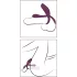 Couples Choice - inel pentru penis vibrații wireless - lila - reîncărcabil