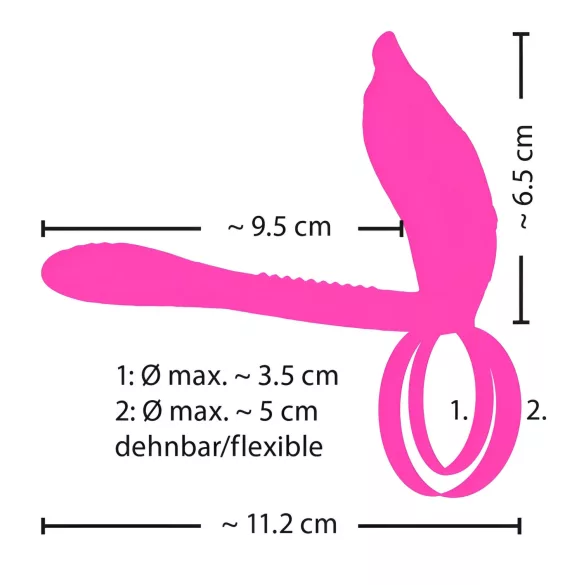 Couples Choice - inel pentru penis vibrații wireless - lila - reîncărcabil