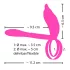 Couples Choice - inel pentru penis vibrații wireless - lila - reîncărcabil