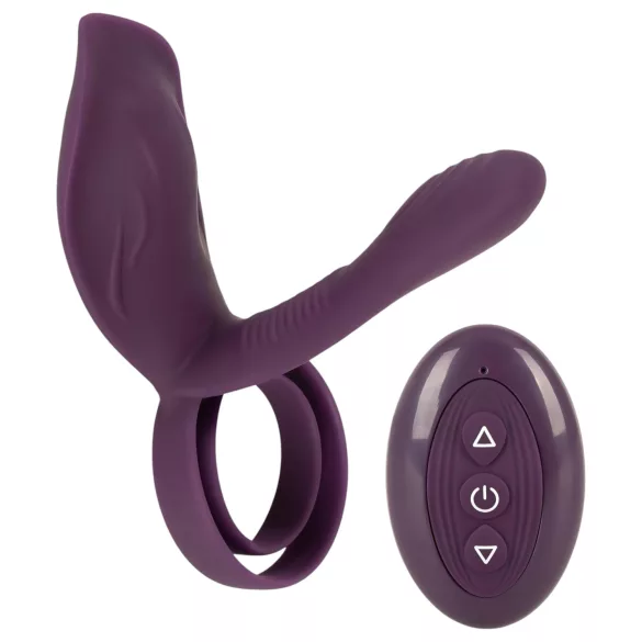 Couples Choice - inel pentru penis vibrații wireless - lila - reîncărcabil