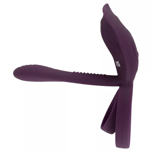 Couples Choice - inel pentru penis vibrații wireless - lila - reîncărcabil