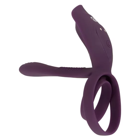 Couples Choice - inel pentru penis vibrații wireless - lila - reîncărcabil