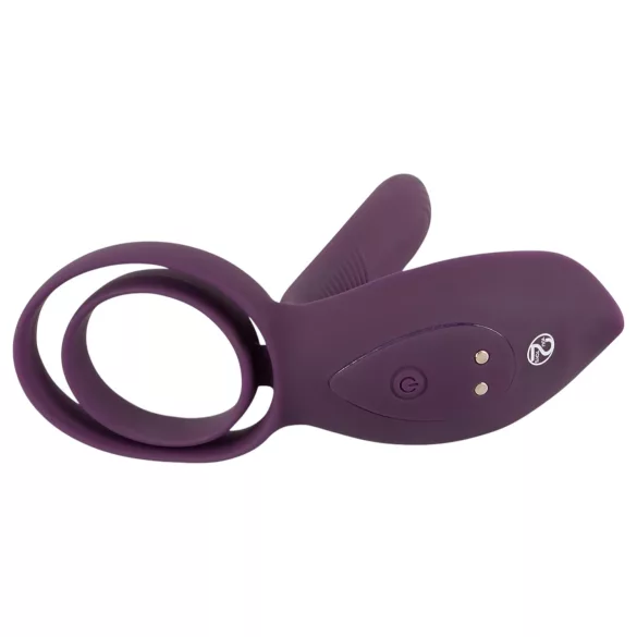 Couples Choice - inel pentru penis vibrații wireless - lila - reîncărcabil