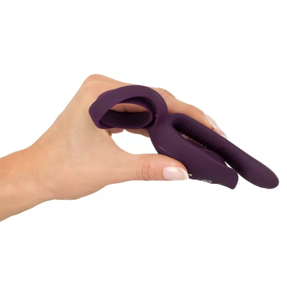 Couples Choice - inel pentru penis vibrații wireless - lila - reîncărcabil