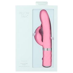   Pillow Talk Lively - vibrator cu braț clitoris, roz, reîncărcabil