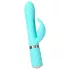 Pillow Talk Lively - vibrator turcoaz cu braț clitoridian, reîncărcabil.