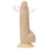 Naked Addiction Rotating 7 - vibrator cu cap rotativ (18cm) - natur