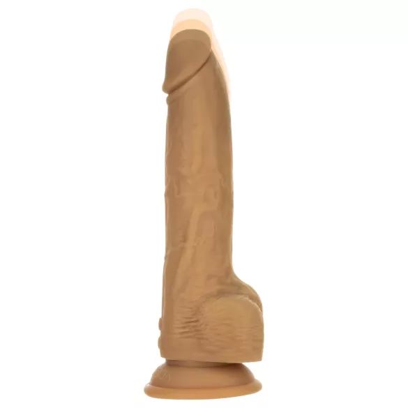 Naked Addiction - Vibrator cu mișcare de împingere - negru - 23cm