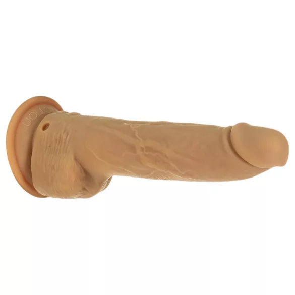 Naked Addiction - Vibrator cu mișcare de împingere - negru - 23cm