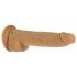 Naked Addiction Thrusting 9 - vibrator lökő - întunecat (23cm)