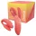 We-Vibe Chorus - vibrator pentru cuplu controlat prin aplicație (portocaliu)