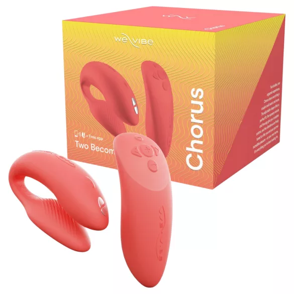 We-Vibe Chorus - vibrator pentru cuplu controlat prin aplicație (portocaliu)