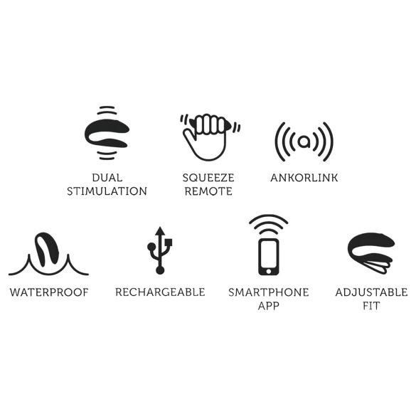 We-Vibe Chorus - vibrator cuplu inteligent reîncărcabil - portocaliu