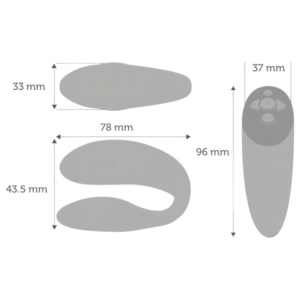 We-Vibe Chorus - vibrator cuplu inteligent reîncărcabil - portocaliu