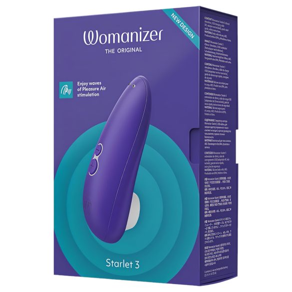 Womanizer Starlet 3 - stimulator clitoris cu unde de aer - albastru