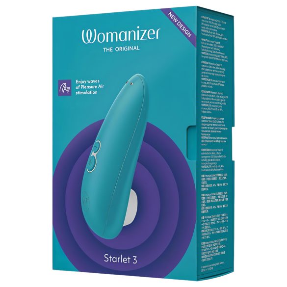 Womanizer Starlet 3 - stimulator clitoridian cu unde de aer - turcoaz