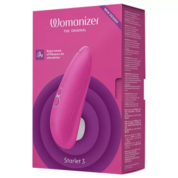 Womanizer Starlet 3 - stimulator clitoridian cu unde de aer - roz