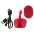 SMILE Slim Panty - vibrator clitoral wireless cu baterie (roșu)