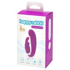   Happyrabbit Mini G - vibrator G-spot cu braț clitoridian (mov)