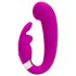 Happyrabbit Mini G - vibrator G-spot cu braț clitoridian (mov)