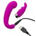 Happyrabbit Mini G - vibrator G-spot cu braț clitoridian (mov)